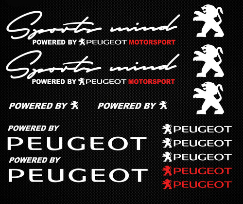 Peugeot sports mind aufkleber - peugeot,