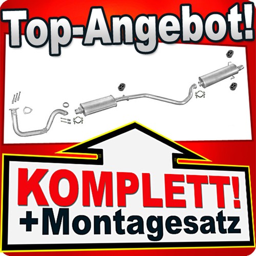 Auspuff für peugeot 306 4 - auspuff, 1.4